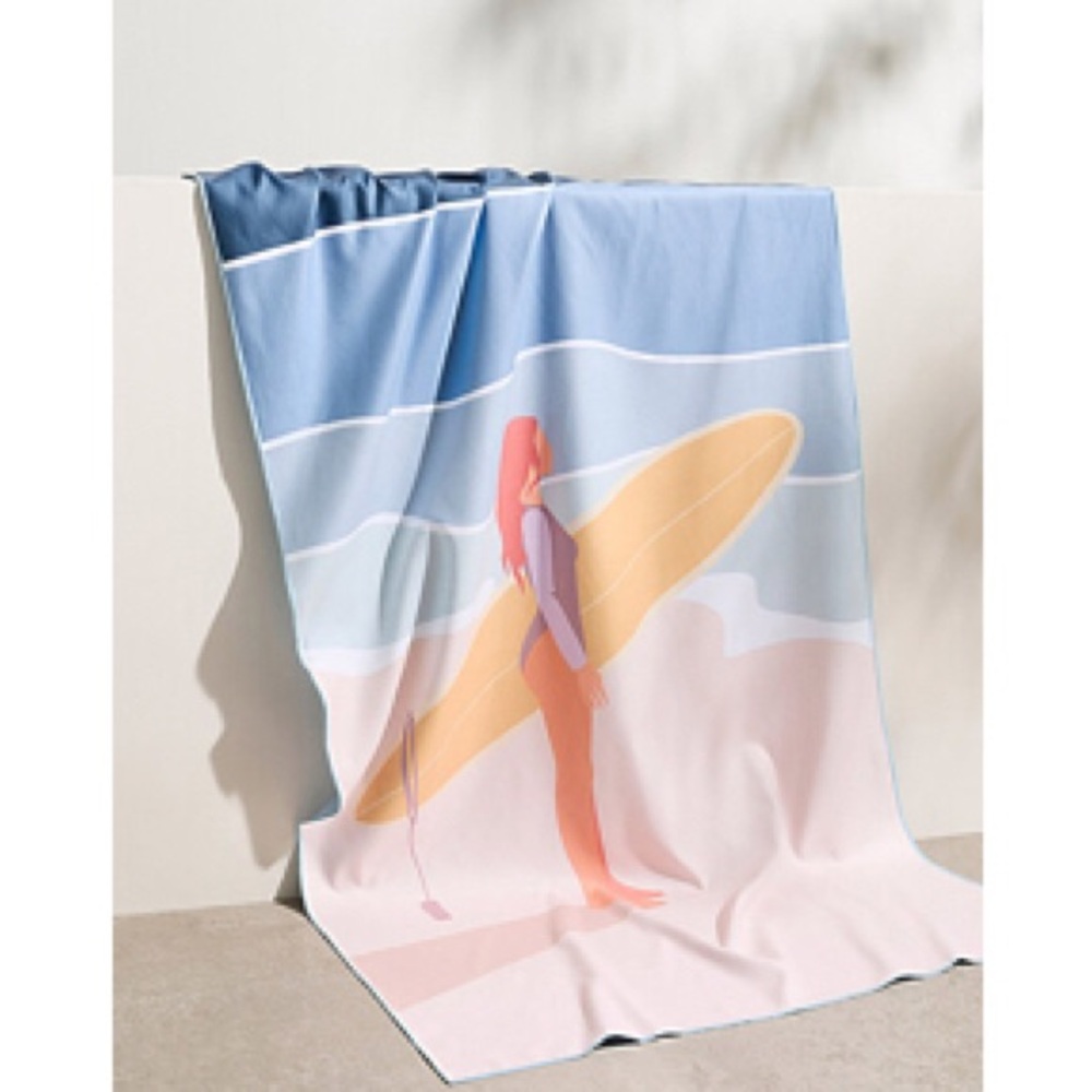 NWT Surfer Girl Beach Towel